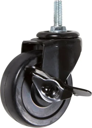 Miniatura 4 de Econoco Pipeline - Perchero de 4 vías, altura ajustable de 48 a 72 pulgadas, perchero con ruedas con 4 brazos, color blanco brillante