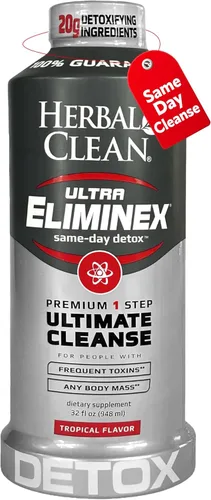 Miniatura 9 de Herbal Clean Bebida de Limpieza Desintoxicante Ultra Eliminex del Mismo Día* (32 fl oz) - Sabor Fruta del Dragón Bebida de Limpieza Desintoxicante