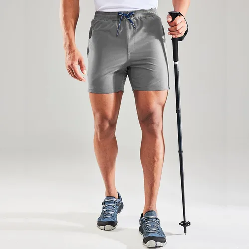 Miniatura 5 de Haimont Pantalones cortos de nailon de secado rápido para hombre con bolsillos con cremallera, ligeros, resistentes al agua, para exteriores