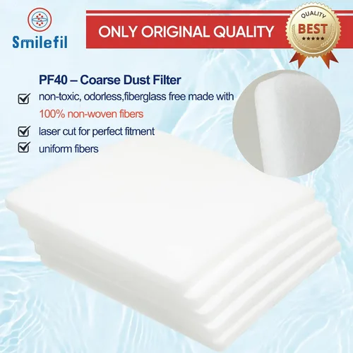 Miniatura 5 de Smilfil PF40 - Paquete de 5 almohadillas de repuesto para prefiltro compatibles con IQAir PF40 Purificador de aire de prefiltración de polvo grueso