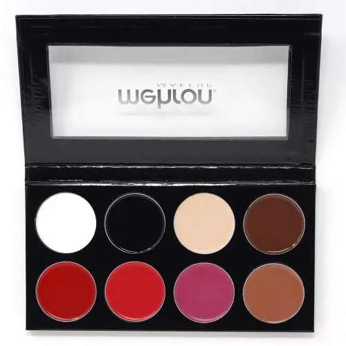 Miniatura 3 de Mehron Paleta de mezcla para mezclar crema Todos los Pro Kit Maquillaje de Cara, pelo, ojos, base de contorno, para cine, televisión, vídeo, Oscuro