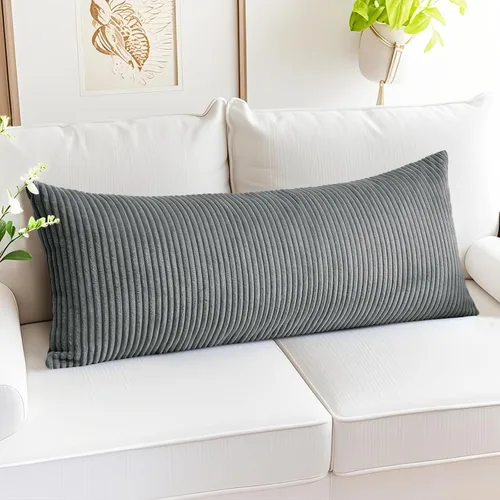 Miniatura 243 de Artscope Fundas de Almohada de Pana a Rayas Acogedoras Súper Suaves Decorativas Cuadradas Fundas de Cojín para Sofá Sillón Dormitorio Decoración