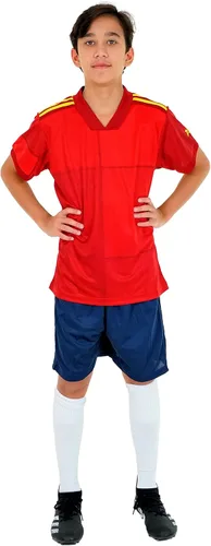 PAIRFORMANCE Uniformes de fútbol para niños, camiseta deportiva de equipo y pantalones cortos para niños, ropa deportiva, unisex, de 4 a 14 años