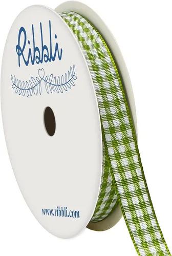 Miniatura 17 de Ribbli Cinta de Guinga Negra y Blanca, 100% Poliéster con Borde Tejido, 0,64 cm x 9,14 metros, Cinta a Cuadros, Cinta de Cuadros de Búfalo (Negra 1)
