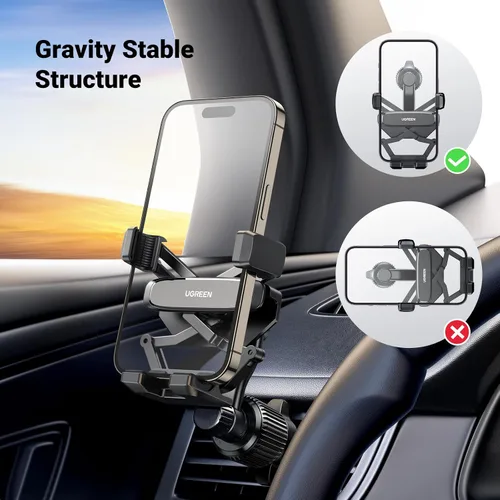Miniatura 5 de UGREEN Paquete de soporte para teléfono de coche con rotación magnética de montaje de coche Magsafe