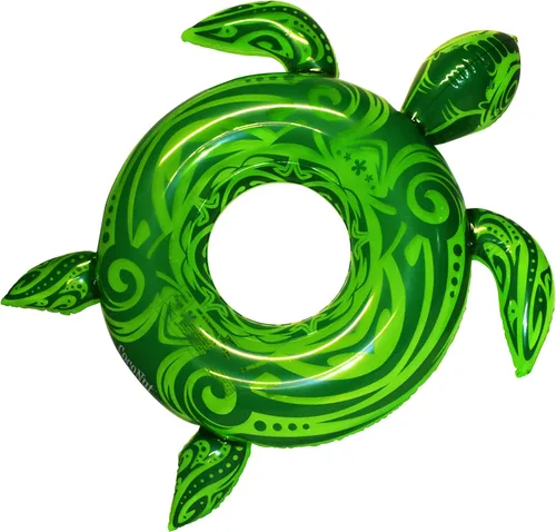 Flotador de piscina de tortuga marina translúcida de coco para exteriores, anillo inflable para piscina, tubo de descanso duradero de larga duración