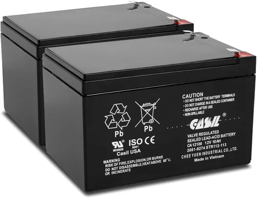 Miniatura 7 de Casil Paquete de 2 baterías para UPS de 12V 7.2Ah – Reemplazo para APC Back-UPS XS 1000, BX1000G, RS1500 – Batería de respaldo SLA AGM