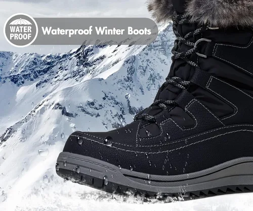 Miniatura 2 de VEPOSE - Botas de invierno para mujer impermeables
