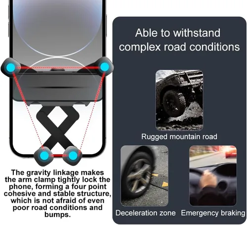 Miniatura 2 de Soporte de teléfono de coche para Mazda CX-5 accesorios de automóvil [instalación especial de vehículo, solo para CX5 2017-2023, no universal]