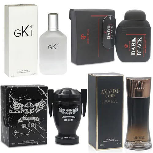 Miniatura 12 de AFLUXE Colonia para hombre Set 4 conjuntos combinados (717SexyM/BlueD Paris/AQUA CEO/Versátil) Eau De Parfume/Toilette Spray Natural cada 100ML