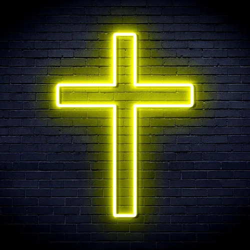 Miniatura 11 de ADVPRO Cruz Jesús Decoración Para El Hogar Flex Silicona LED Neon Sign - Azul - st16s33-fnu0059-b
