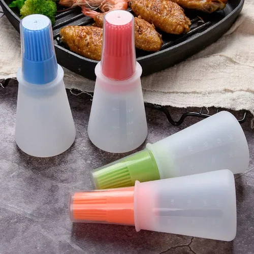 Miniatura 8 de Cepillo para botellas de aceite de silicona, cepillos para barbacoa/pastelería, parrilla de cocina de silicona, cepillo para botellas de aceite