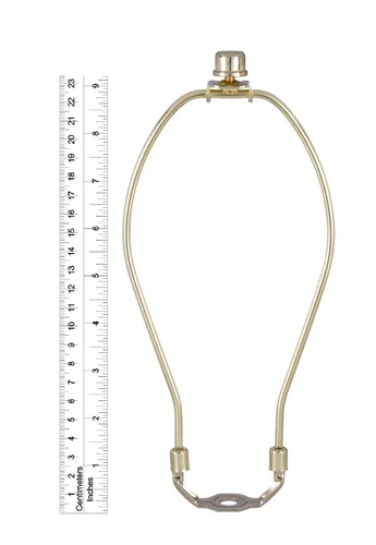 Miniatura 4 de B&P Lamp® Kit de cableado de lámpara de mesa con acabado chapado en latón con arpa de 9 pulgadas y enchufe de 3 vías Acabado de latón + arpa de 9