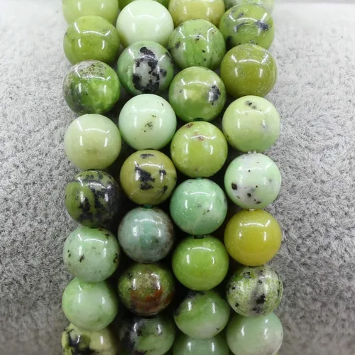 Miniatura 143 de Amandastone Pulsera elástica de cuentas redondas de 0.315 in con piedras preciosas naturales de 7 pulgadas