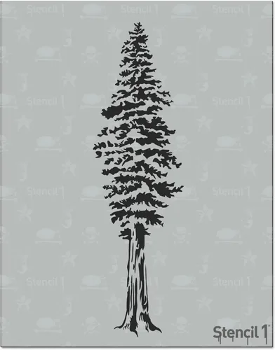 Miniatura 32 de Stencil1 Plantilla de ramas de acebo y hoja perenne – Plantilla de invierno reutilizable para manualidades, decoración de vacaciones, pintura sobre