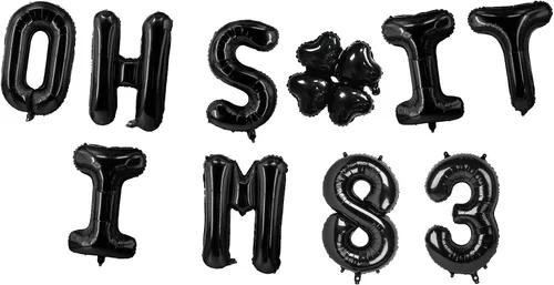 Miniatura 77 de Globos de látex de 16 pulgadas con texto en inglés "Oh I'm 14" Black Hallo Fourteen Cheers to 14 Years Old Theme Decor for Man Woman Happy 14th