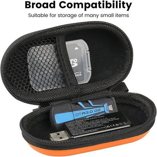 Miniatura 3 de Estuche de transporte para auriculares RISETECH Bolsa de almacenamiento de auriculares EVA Bolsa de almacenamiento de auriculares pequeña bolsa