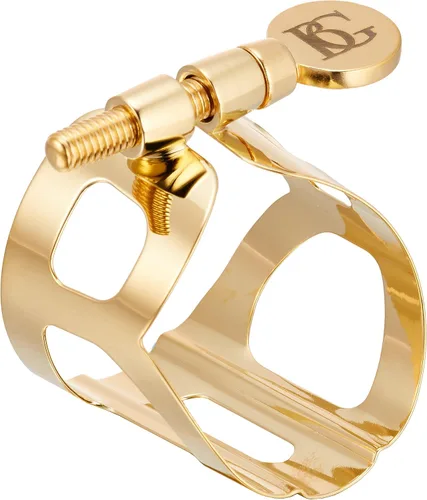 BG L11BG - Ligadura tradicional para saxofón alto con tapa chapada en oro