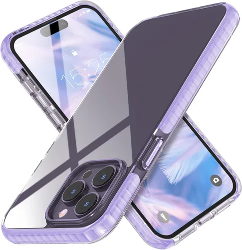 Miniatura 12 de MATEPROX Compatible con iPhone 14, transparente, delgada, transparente, a prueba de golpes, para iPhone 14 de 6.1 pulgadas 2022 (negro)