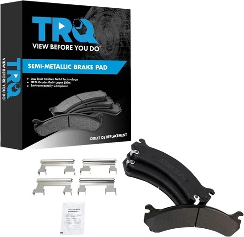 Miniatura 106 de TRQ Pastillas de freno delanteras semi metálicas compatibles con Ford Expedition 2018-2021 F-150 2018-2020 Lincoln Navigator 2018-2022
