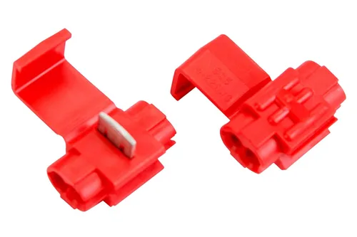 3M Scotchlok Electrical IDC 905-POUCH, Doble Conexión Principal o Derivación, Rojo, 22-18 AWG (Derivación), 18-14 AWG (Conexión Principal), 50/Bolsa