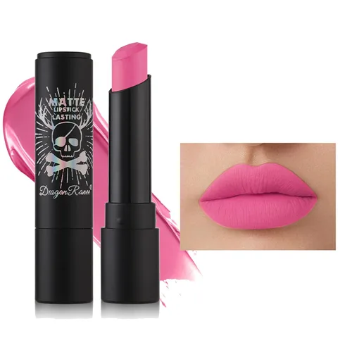 Miniatura 10 de Lápiz labial impermeable mate, pintalabios aterciopelados, cremoso de larga duración, suavizado antiadherente, colores sexys, tinte labial con cera