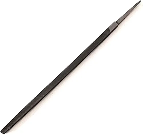Miniatura 10 de Lima semicircular de 6 pulgadas de corte medio, dientes de doble corte, acero de alto carbono, lima de una sola mano sin mango, adecuada para dar