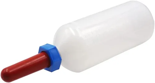 Miniatura 6 de YSTAR Botella de lactancia de leche de ternero de 1L con pezón Alimentador de leche de ternero Soporte para botellas de ovejas ganado ordeño