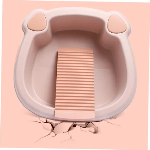 Miniatura 6 de Healeved Tabla de lavado para lavadero a mano, diseño de ahorro de espacio para dormitorio y hogar