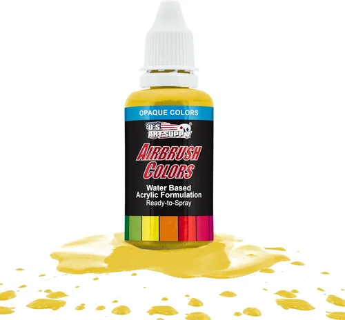 Miniatura 8 de U.S. Art Supply Opaque Lake Blue - Pintura acrílica para aerógrafo con efectos especiales, 8 onzas, lista para rociar, pintura con pincel de aire a