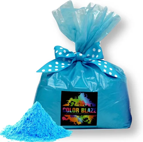 Color Blaze Holi - Polvo de colores – 5 libras de color azul en polvo – para carreras divertidas, lanzamiento de color, rangoli, guerra de polvo,