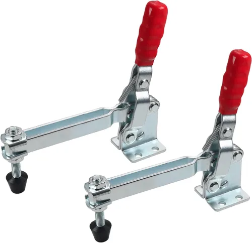 Utoolmart Abrazadera de palanca vertical GH-101-E Abrazadera de liberación rápida 396.8 lbs Capacidad de retención 2 PC