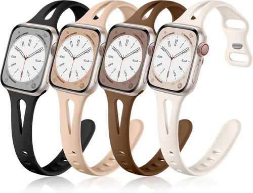 Getino Compatible con Apple Watch Band 1.57, 1.49, 1.61, 1.65 pulgadas iWatch Series 11, 10, 9, 8, 7, 6, 5, 4, 3, 2, 1 SE, para mujeres, correas