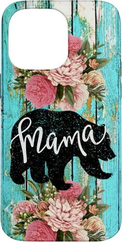 Miniatura 20 de Funda para iPhone 16, color turquesa, diseño rústico de grano de madera