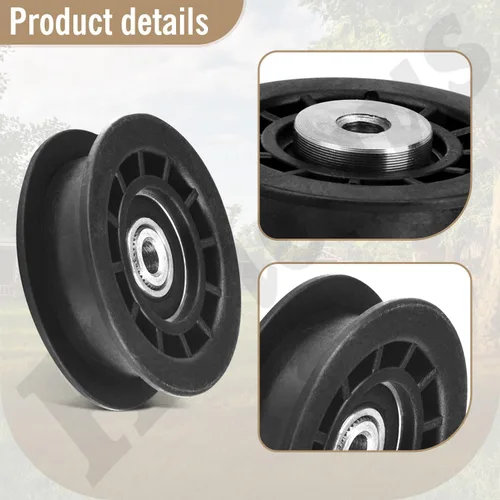 Miniatura 6 de 587973001 587969201 Conjunto de polea tensora compatible con cortacésped Husqvarna Craftsman Walk-Behind, para cortacésped cubiertas polea loca