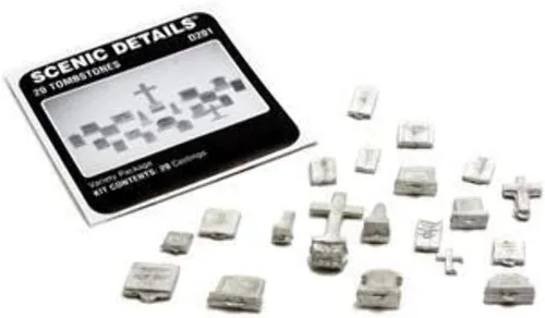 Miniatura 2 de Woodland Scenics Tombstones 20 Scenic Detalles