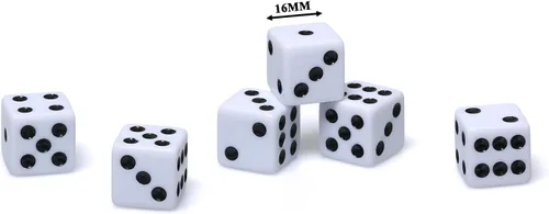 Miniatura 6 de Juego de dados de cuero sintético, cuero de oro rosa y terciopelo de niebla lila, taza de dados profesionales con 6 dados de puntos negros