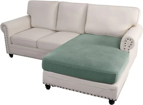 Miniatura 29 de ADPON Fundas de sofá modular, funda de cojín para sofá o sillón en forma de L, funda separada para sofá seccional izquierdo o derecho (1 diván, gris)