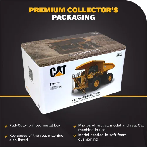 Miniatura 6 de Camión minero Caterpillar 794 AC 1:50 - Diecast Masters - Serie High Line - 85670