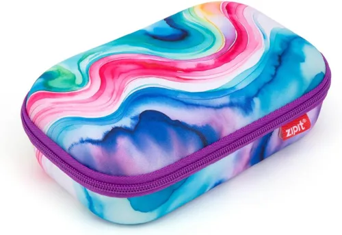 Miniatura 14 de ZIPIT Caja de lápices negra y arco iris para niñas, bonito estuche para la escuela, caja organizadora de papelería de gran capacidad