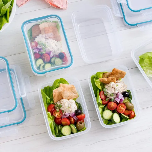 Miniatura 3 de Snapware Total Solution - Juego de 5 recipientes de plástico (3 tazas) para almacenamiento de alimentos, tapas de bloqueo herméticas y a prueba