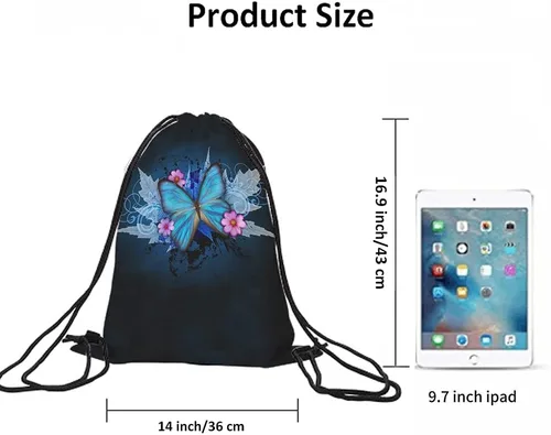 Miniatura 6 de Beabes Bolsas con cordón abstracto Mochila Bolsa de gimnasio Bolsa de cordón, Multi-a221, Mochilas de viaje