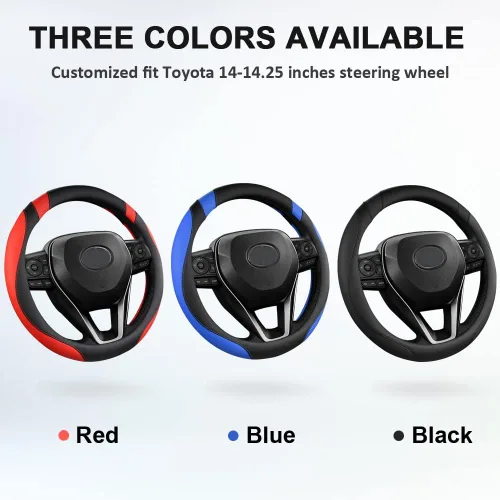 Miniatura 6 de West Llama - Funda para volante de automóvil personalizada para Toyota Prius, 86, 13.75-14.25 pulgadas