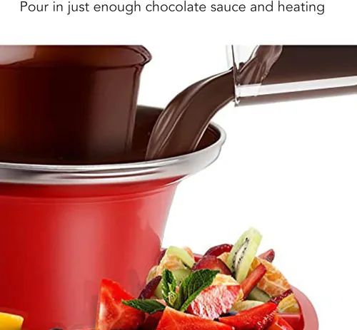 Miniatura 4 de Máquina de fuente de chocolate de tres capas, mini fondue de chocolate para derretir nostalgia desmontable, fondue de chocolate