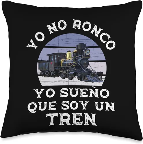 Ropa Para Amantes Del Tren para Adultos y Niños Yo No Ronco Sueño Que Soy Un para Amantes del Tren - Almohada (16 x 16 pulgadas), multicolor