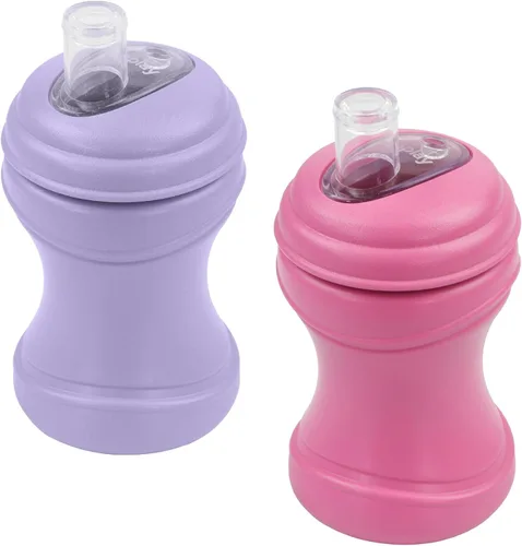 Miniatura 12 de Re-Play - Tazas de transición con boquilla para niños de 1 año - Boquilla blanda de silicona de grado médico y tapa para viajes, forma de reloj