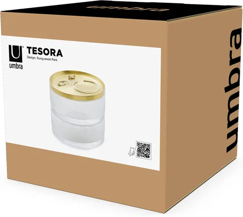 Miniatura 26 de Umbra Tesora - Joyero de dos niveles con tapa extraíble, organizador de joyas