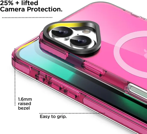 Miniatura 15 de AICase Funda protectora para iPhone 16 compatible con iPhone 16, delgada, ligera, transparente [no amarillenta] Diseño vibrante