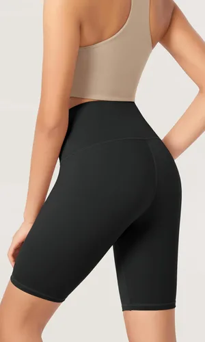 Miniatura 3 de ODODOS ODLEX - Paquete de 2 pantalones cortos de entrenamiento de cintura alta para mujer, control de abdomen, entrenamiento, gimnasio, atletismo