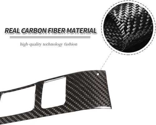 Miniatura 4 de Cubierta decorativa de panel de botones multifunción para Porsche Macan 2014-2020, accesorios interiores de fibra de carbono real Ultra-Light